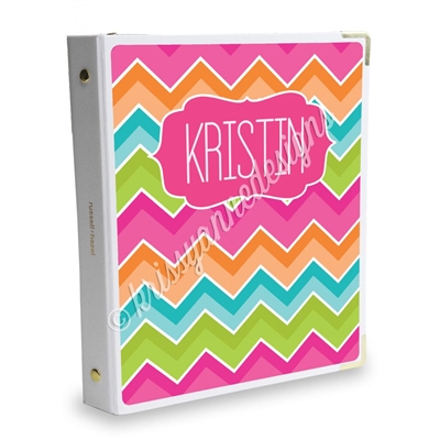 Signature KAD Sticker Binder - Bright Chevron