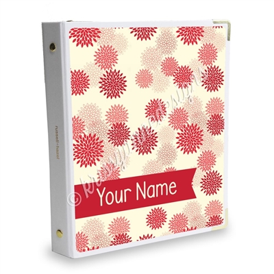 Signature KAD Sticker Binder - Red Mums