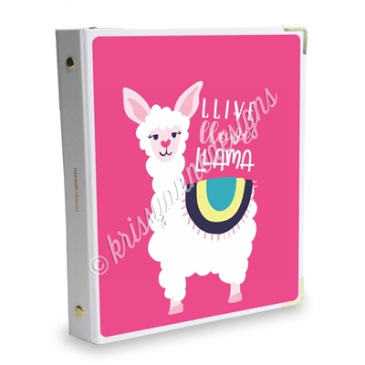 Signature KAD Sticker Binder - Llive Llove Llama