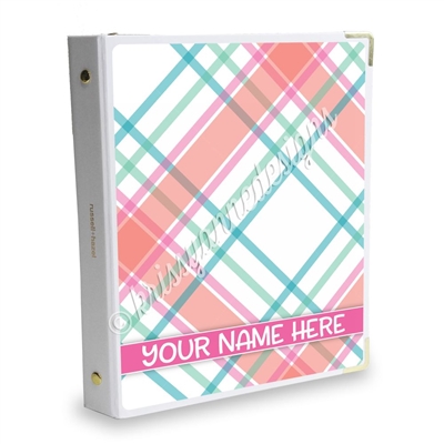 Signature KAD Sticker Binder - August Plaid