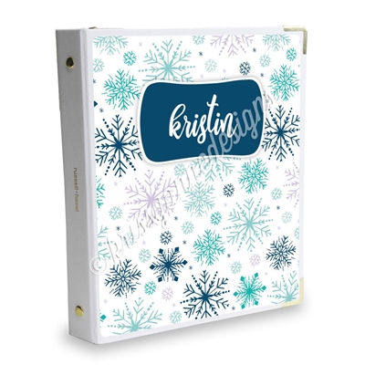 Signature KAD Sticker Binder - Winter Snowflakes