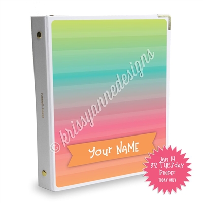 Signature KAD Sticker Binder - $2 Tuesday Gradient