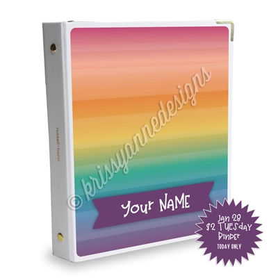 Signature KAD Sticker Binder - $2 Tuesday Gradient