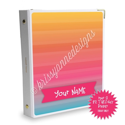 Signature KAD Sticker Binder - $2 Tuesday Gradient