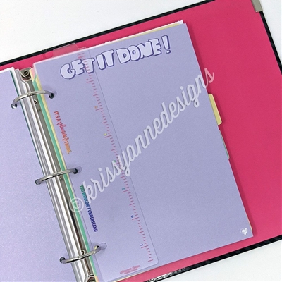 KAD Binder Bookmark - Rainbow Ombre Ruler