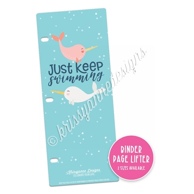 KAD Binder Page Lifter - Keep Swimming