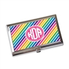 Business Card Holder - Bold Rainbow Stripes