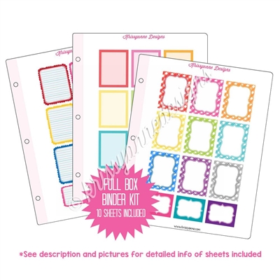 Binder Kit - Full Boxes