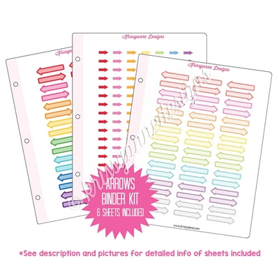 Binder Kit - Arrow Stickers