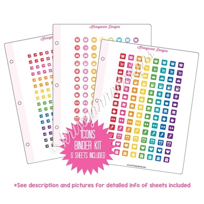 Binder Kit - Icon Stickers