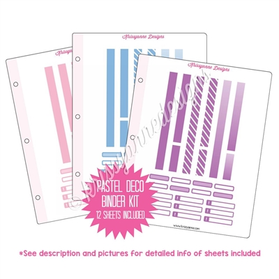 Binder Kit - Pastel Decoration Strip Kit