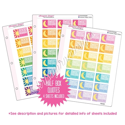 Binder Kit - Half Box Quotes