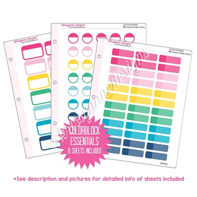 Binder Kit - Colorblock Essentials - Colorful