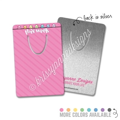 Rectangle Metal Bookmark - Pastel Happy Steve