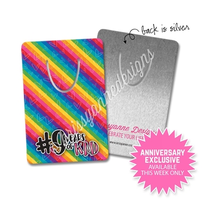 Rectangle Metal Bookmark - 9 Years of KAD