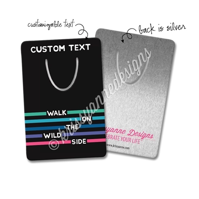 Personalized Metal Bookmark - Wild Side