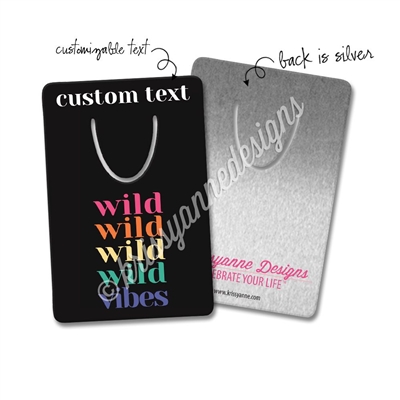 Personalized Metal Bookmark - Wild Vibes
