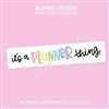 Removable Bumper Sticker | Planner Thing