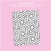 DIY Canvas Art Panel | Geometric Lines 2