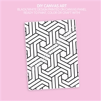 DIY Canvas Art Panel | Geometric Lines 2