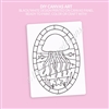 DIY Canvas Art Panel | Stained Glass Jelly Fish