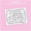 DIY Canvas Art Panel | Stained Glass Make Waves