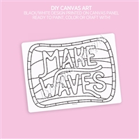 DIY Canvas Art Panel | Stained Glass Make Waves
