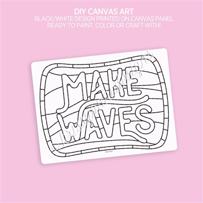 DIY Canvas Art Panel | Stained Glass Make Waves