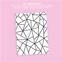 DIY Canvas Art Panel | Geometric Lines 3