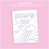 DIY Canvas Art Panel | Surf's Up