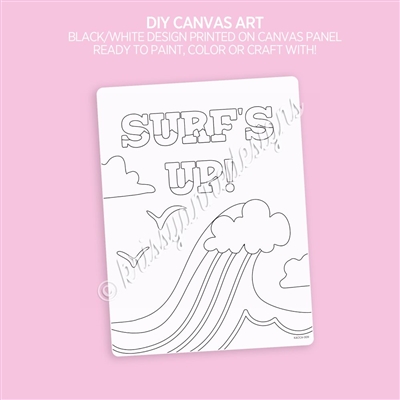 DIY Canvas Art Panel | Surf's Up