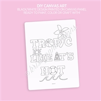 DIY Canvas Art Panel | Tropic Like It's Hot