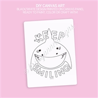 DIY Canvas Art Panel | Keep Smiling