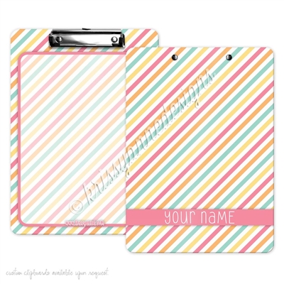 KAD Signature Clipboard - 9x12 - Candy Stripes