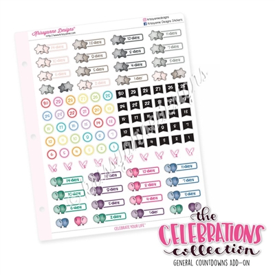 The 2017-2018 Celebrations Collection Add-On: General Countdown