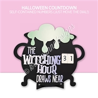 Acrylic Countdown | Halloween Cauldron