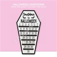 Acrylic Slider Countdown | Halloween Coffin