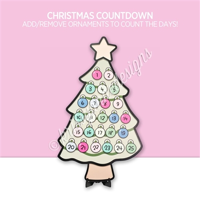 Acrylic Countdown | Christmas Tree