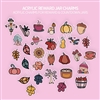 Acrylic Reward/Countdown Jar Charms | Fall