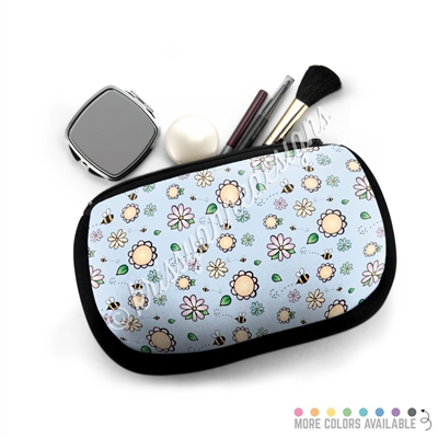 One Sided Zippered Pouch - Spring Floral