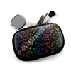 Cosmetic / Device Pouch - Midnight Rainbow Doodle Hearts