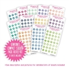 Compact Sticker Refill Kit - Monochromatic Icons - Gemtones