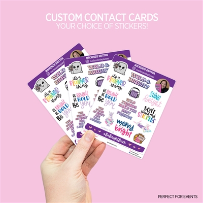 Custom Contact Card | Mult. Quantities Available
