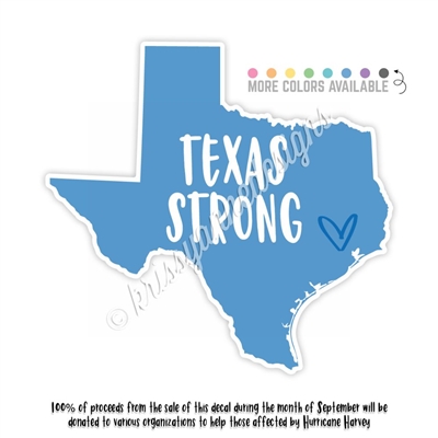 Harvey Relief - KAD Decal - Texas Strong
