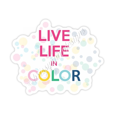 KAD Decal - Live Life in Color
