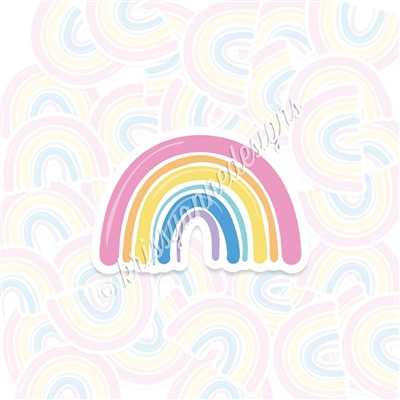 KAD Vinyl Decal - Simple Pastel Rainbow