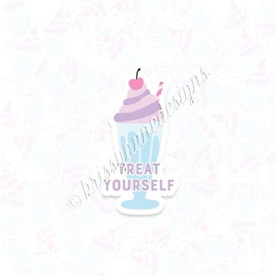 KAD Vinyl Decal - Treat Yourself Milkshake