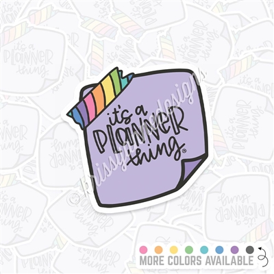 KAD Vinyl Decal - 2021 Planner Thing Note
