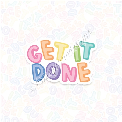 KAD Vinyl Decal - Puffy Get it Done