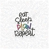 KAD Vinyl Decal - Eat Sleep Plan Repeat